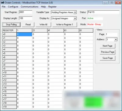 ModbusView TCP